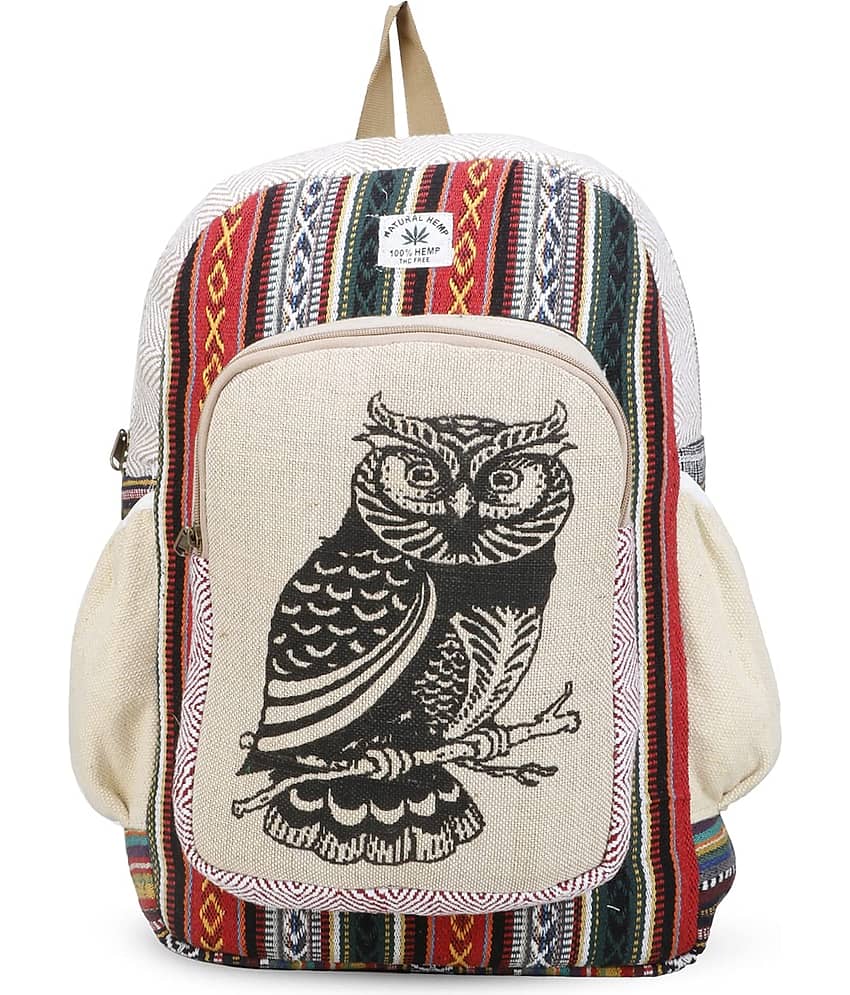 Gau Sudh Multicolor Canvas Backpack ( 25 Ltrs )