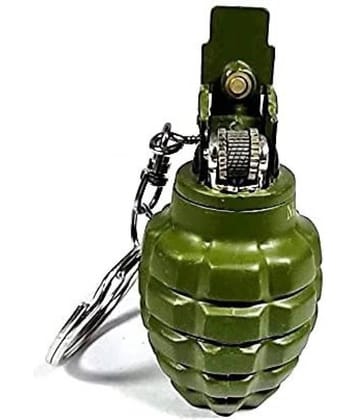 PAAVI Dark Green Iron Cigarette Lighter ( Pack of 1 )