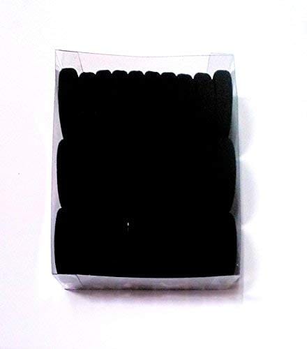 Nawani Black Rubber Hair Bands -30 Pieces
