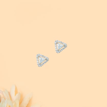 Classic Triquetra Zircon Earrings