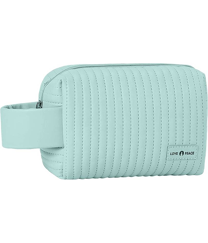 Jewellery Organiser PU Leather Zipper Portable Storage Box with Divider Container