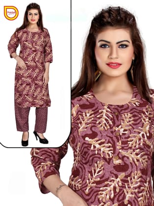 PickCell Printed Kutri with Pyjama