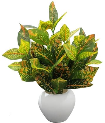 BAARIG - Multicolor Evergreen Artificial Plants Bunch ( Pack of 1 )