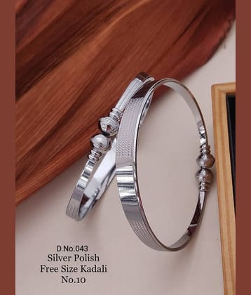 Shivay Fashion Silver Bangle Set ( Pack of 1 )