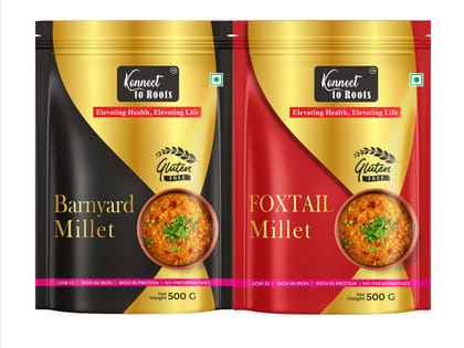 Foxtail & Barnyard Millet Combo Pack of 2 Foxtail & Barnyard Millet Combo Pack of 2