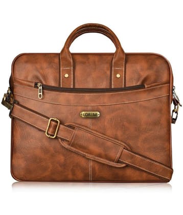 Lorem - Brown Textured Messenger Bag - Brown