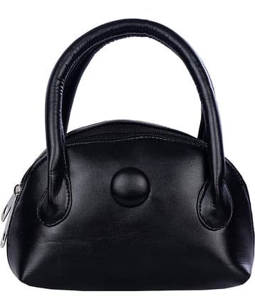 Leather Land Handheld Faux Leather Set of 1 ( Black )