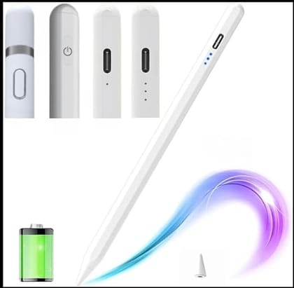 Stylus Pen Compatible with iPad|Ipad Pencil|Palm Rejection|High & Tilt Sensitivity|Power Display|Magnetic Adsorption for Ipad 2018&Late|Fast Charging|Palm Rejection|Magnetic Design|Long Battery Life|