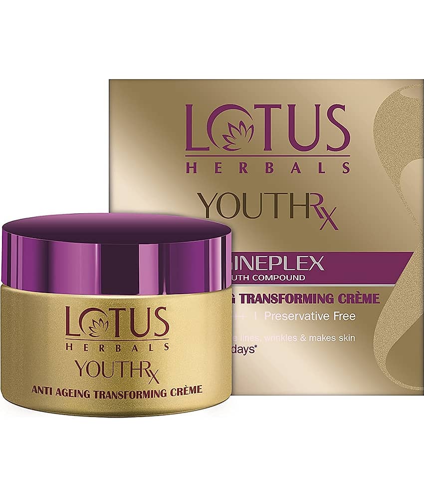 Lotus Herbals Youthrx Anti Ageing Transforming Cream Spf 25 , Pa+++ , Preservative Free , 50G