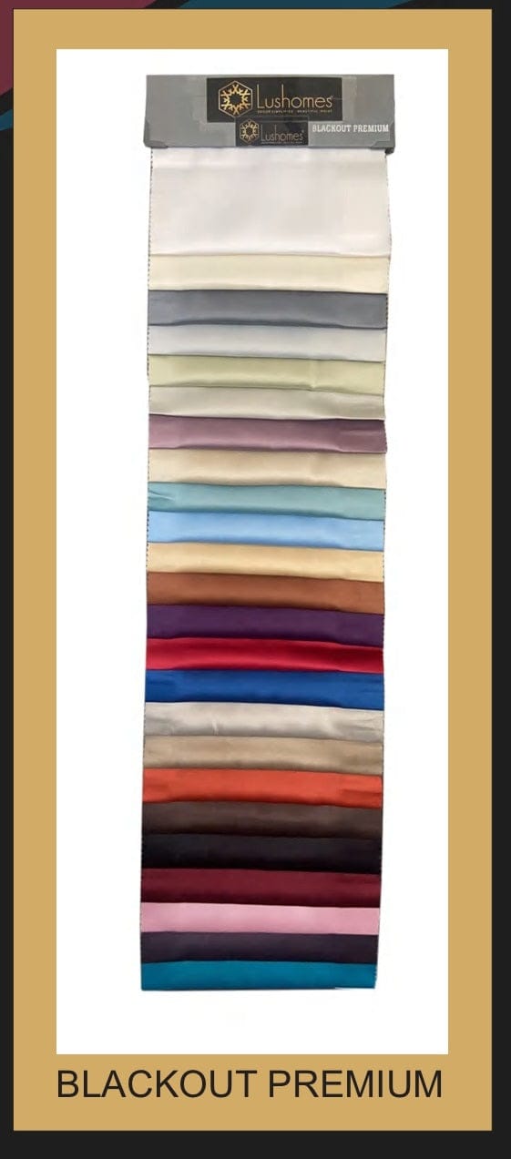Lushomes 100% Polyester 48 Inches Width Blackout Premium 260 GSM Fabric