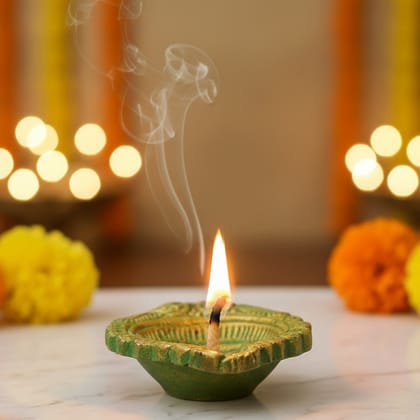Aluminium Kamal Deepak Showpiece – Lotus Design God Idol Lamp, Height : 0.5 Inch (ASMAS409 C)