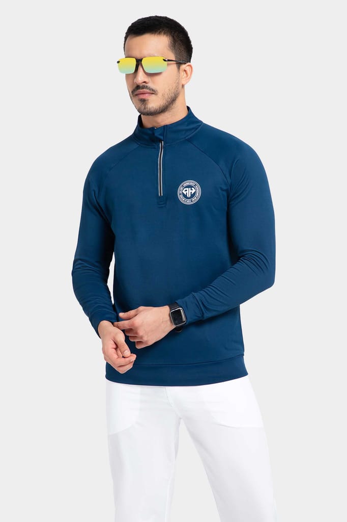 High Neck Blue Polo Jacket Patriot Collection (All Weather)