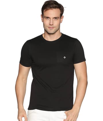 Dollar Cotton Blend Regular Fit Solids Round Half Sleeves Orange Men T-Shirt Single Pack