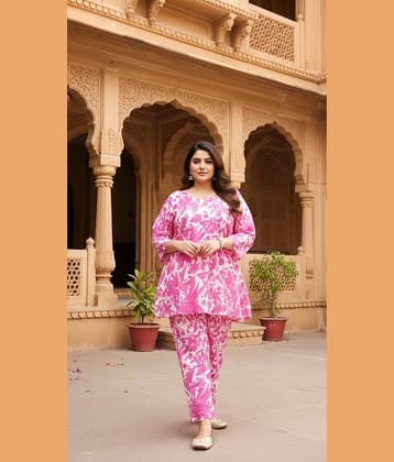 Flavia Creation Women Printed Shirt With Trousers Co-Ord Set ( Multicolor )