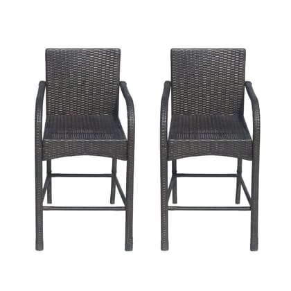 Patio Chairs Set for Bar, Outdoor, Living Room, Wicker Bar Stools Set