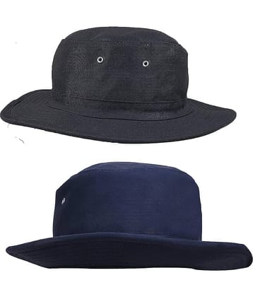 Zacharias Black Plain Cotton Hats