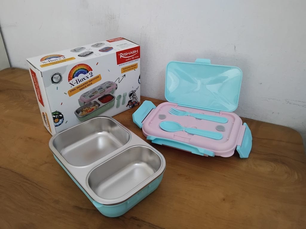 Steel Insulated Lunch Box with Cutlery