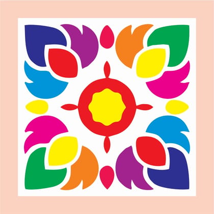 Reusable wooden Stencils Rangoli-9