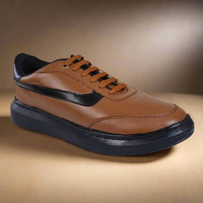 Men's Brown Casual Sneakers-6