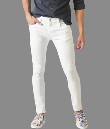 x20 - White Denim Skinny Fit Men's Jeans ( Pack of 1 )