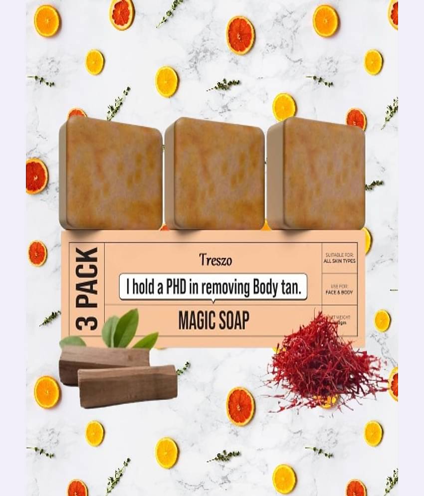 Treszo Beauty Gharr Magic Soap for All Skin Type ( Pack of 3 )