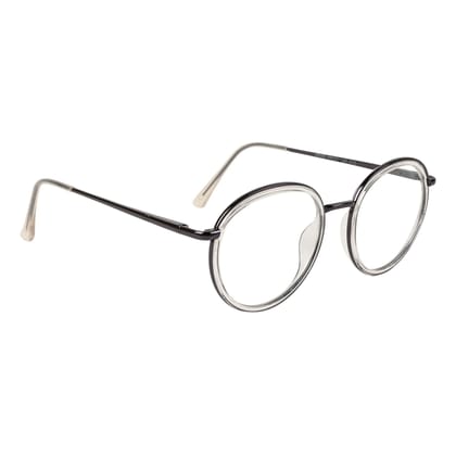 TERRY & CO Zero Power Blue Cut Eyeglasses | Metal Frame | Medium Size | Anti-Reflective, UV Protection, Lightweight | Spring Hinges | Unisex