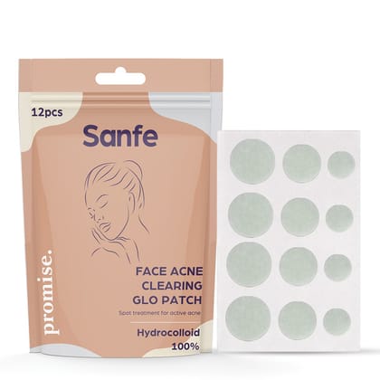 Sanfe Face Acne Clearing Glo Patch - 12 Pcs