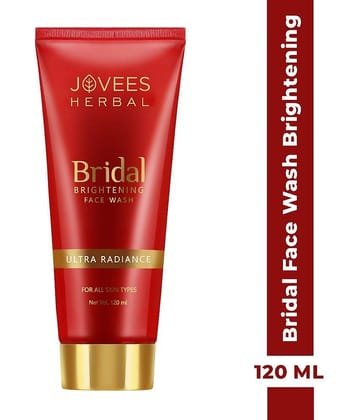 Jovees Herbal Bridal Face Wash for Glowing and Brightening For All Skin Types, 120ml (Pack of 1)