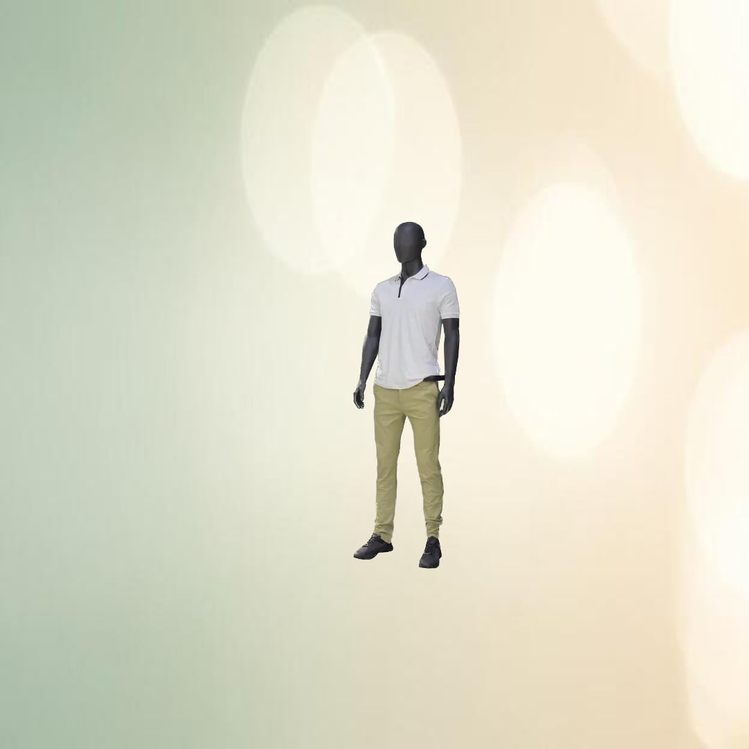 Men's Casual Polo Shirt and Chino Pants Set (White and Khaki) | Versatile Everyday Outfit | Casual Wear
