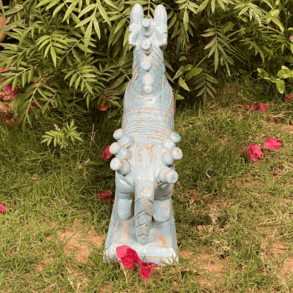Mango Wood Running Horse Statue Drawing-Room Decors