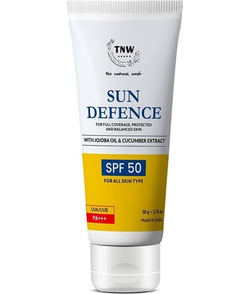 TNW - The Natural Wash No White Cast Sun Defence Cream With Spf 50, 50G