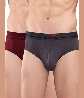 Hiflyers Pack of 2 Modal Briefs For Men's ( Grey )