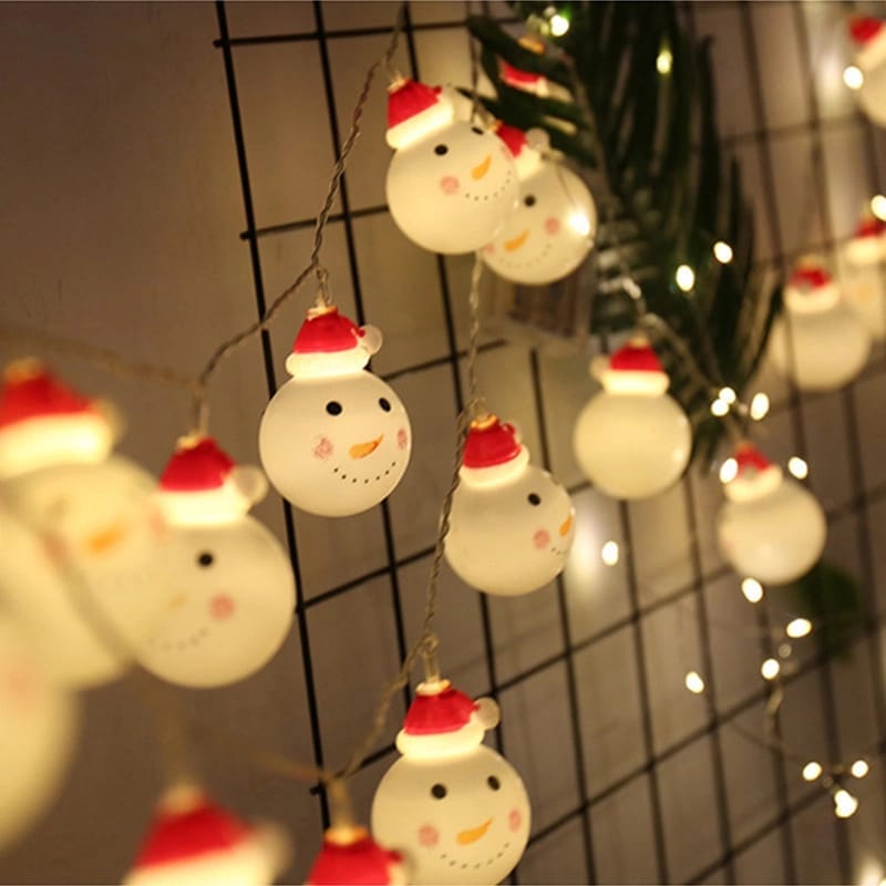 Snowmen Christmas String decorative light - 10 hangings
