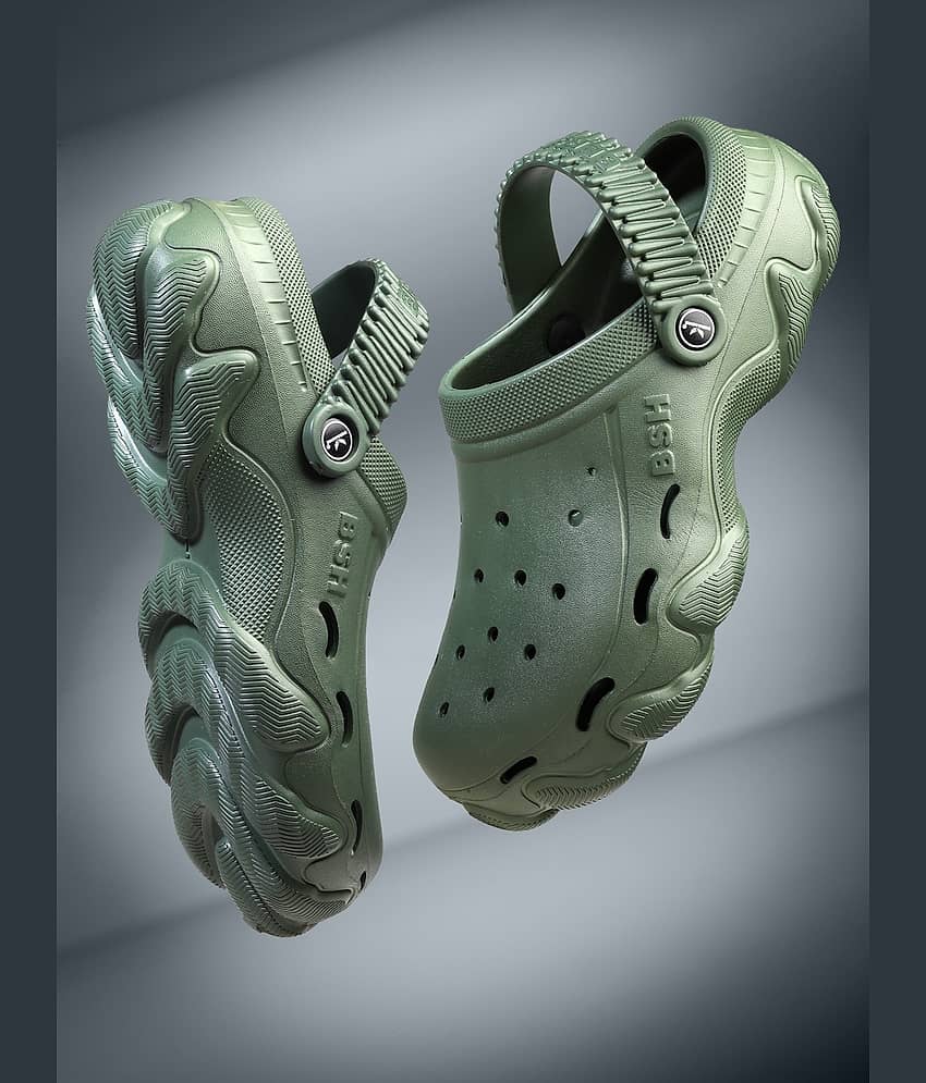 Bersache - Green Men's Clogs