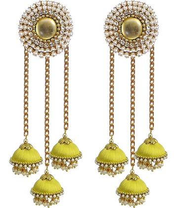 Silk thread stud earring jhumki for girls & women