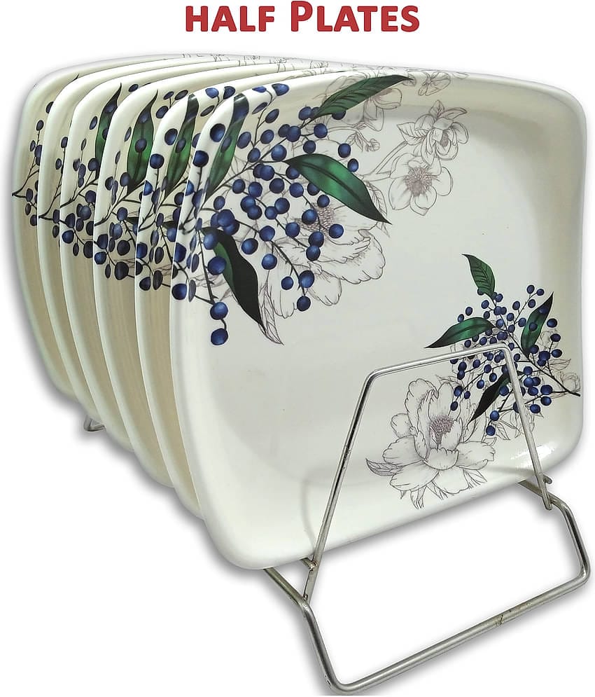 Inpro 6 Pcs Melamine Multi Color Half Plate