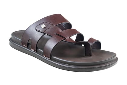 Puntoblu Gents Brown Chappal PU-Tan / 6