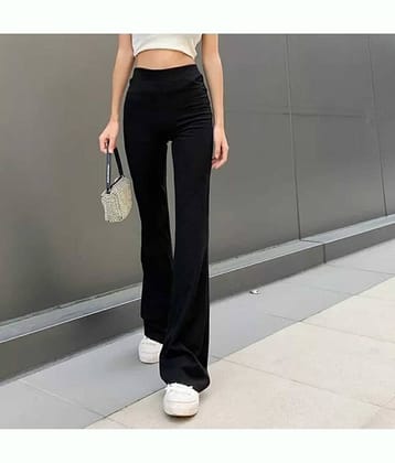 Broadstar Pack of 1 Polyester Bootcut Women's Bootcut Pants ( Black )