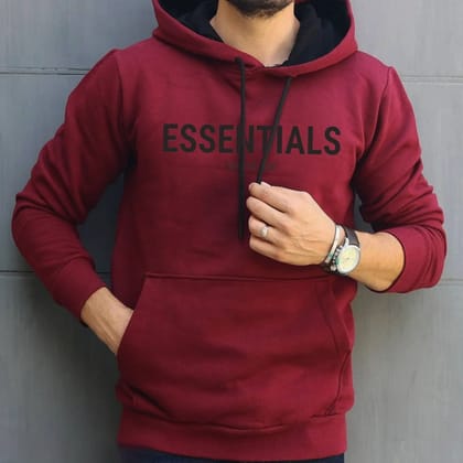 *Winter Hoodie* "Digital Prin( SIZE : M , COLOR : MAROON )