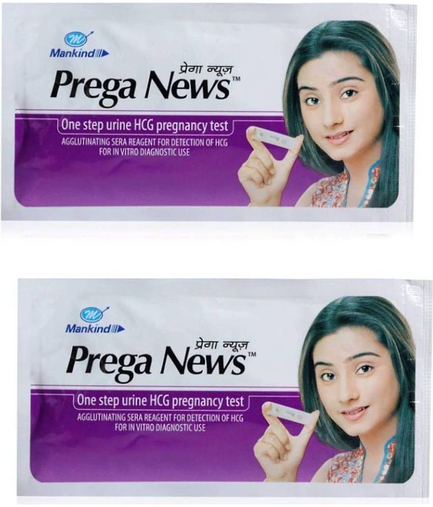 Prega News Mankind (Pack of 2) Pegnancy Testing Kit Hemoglobin