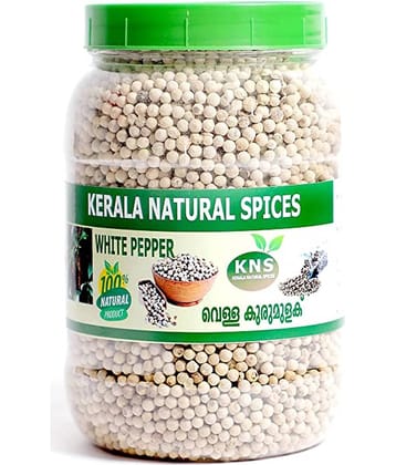 KERALA NATURAL SPICES White Pepper/Safed Mirchi/White mirch 100 gm
