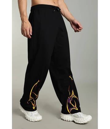 Glito Black Cotton Men's Joggers ( Pack of 1 )