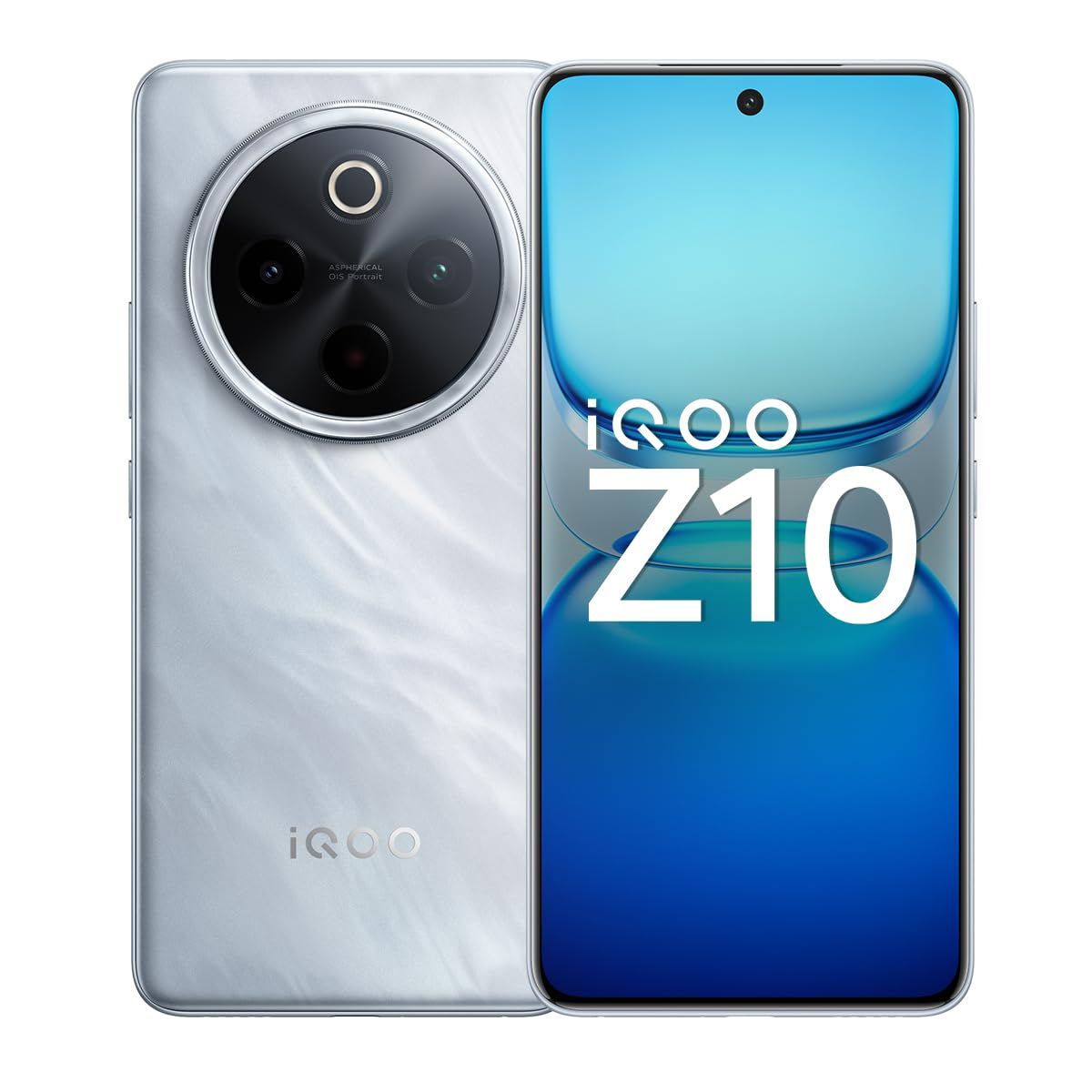 iQOO Z10 5G (Glacier Silver, 8GB RAM, 128GB Stroage) | India's Biggest Ever 7300 mAh Battery | Snapdragon 7s Gen 3 Processor | Brightest Quad Curved AMOLED Display in The Segment iQOO Z10 5G (Glacier Silver, 8GB RAM, 128GB Stroage) | India's Biggest Ever