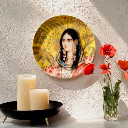 Meher-un-Nisa Wall Plate-Large: 26 Cm