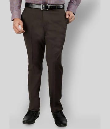 Inspire Clothing Inspiration - Brown Polycotton Slim - Fit Men's Formal Pants ( Pack of 1 )