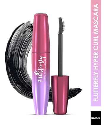 Glam21 Flutterfly Hyper Curl Mascara Non-Clumping Instant Curled & Lifted Lashes 10 Ml Black