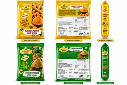 Combo Turmeric Powder 100g & Coriander Powder 100g