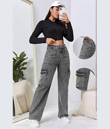 9x denims - Grey Denim Regular Fit Women's Jeans ( Pack of 1 )