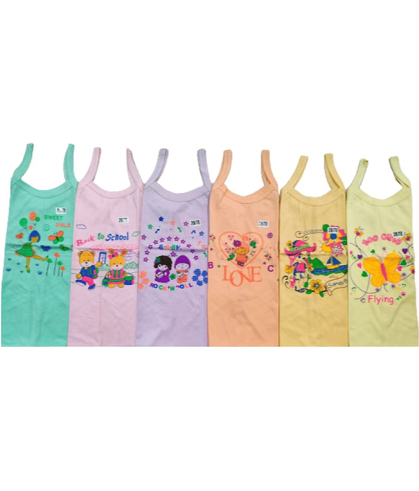 DAYAKU Pack of 6 Girls Cotton Blend ( Multi )
