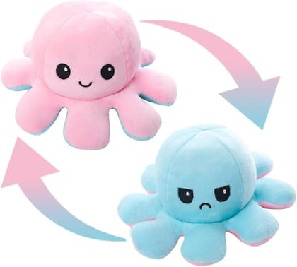 Reversible Octopus Plush Toy 18cm | Soft Toy for Kids & Babies
